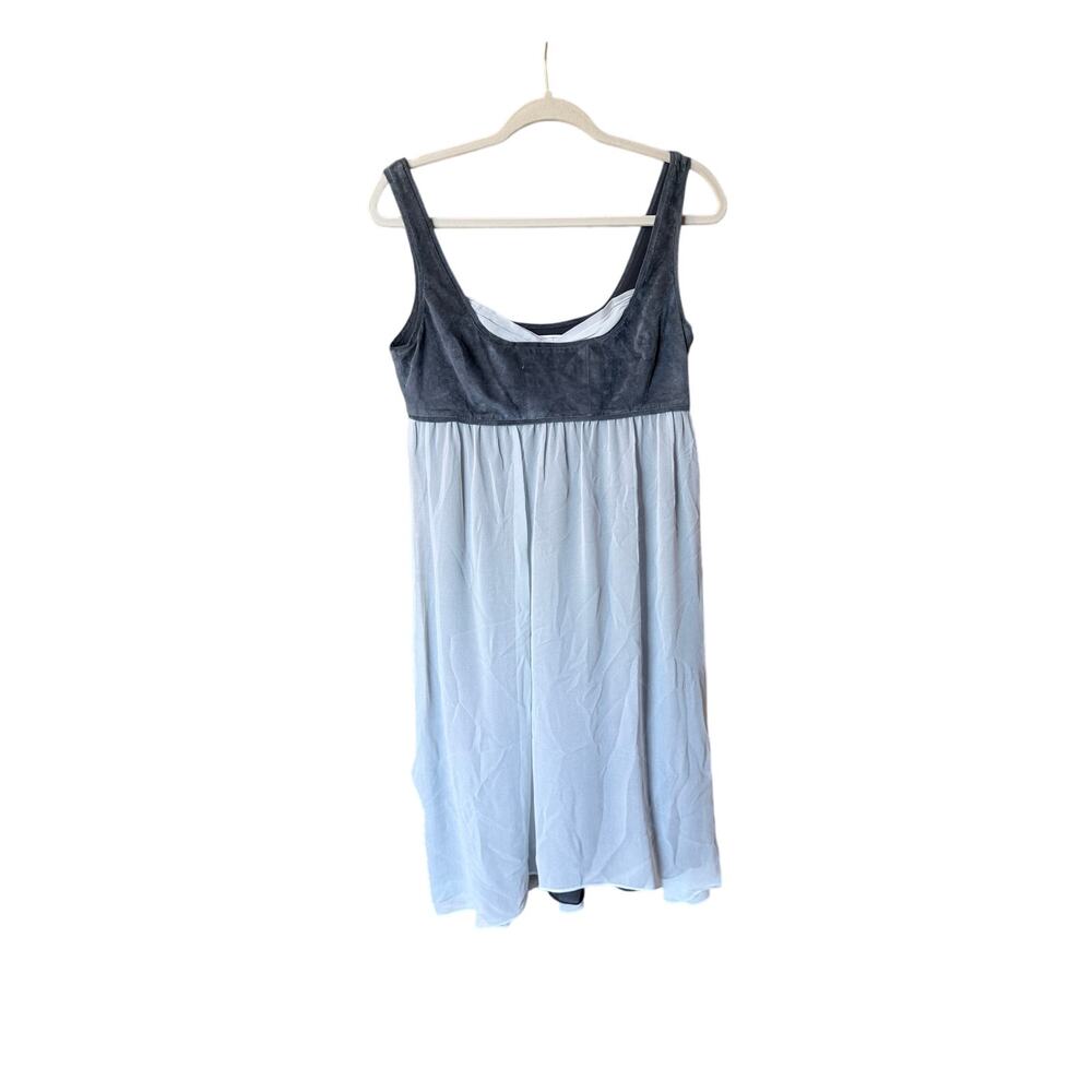 To the max suede and silk dress sz 6 ethereal flowy babydoll fairy dark romance